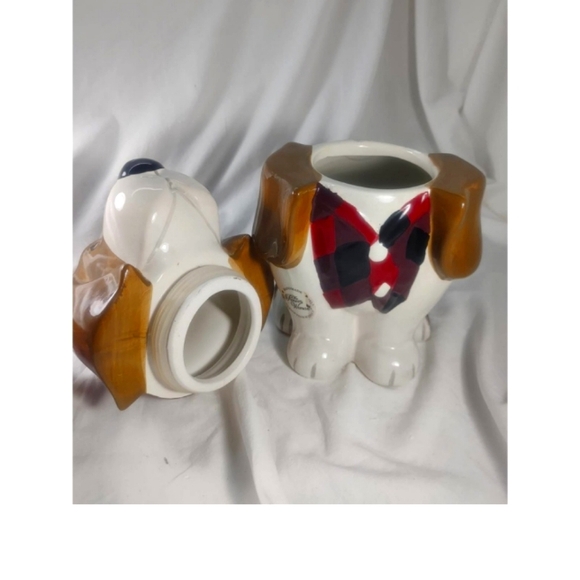 Pioneer woman cookie jar Plaid Charlie Christmas, holiday Gift idea Retired HTF - Picture 7 of 10